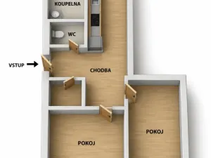Prodej bytu 2+1, Žamberk, U Polikliniky, 57 m2