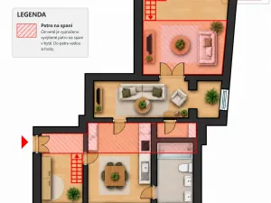 Pronájem bytu 2+1, Praha, Štefánikova, 61 m2