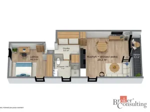 Prodej bytu 2+kk, Boží Dar, 60 m2