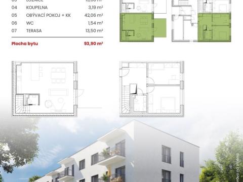 Prodej bytu 3+kk, Lipník nad Bečvou, Na Výsluní, 80 m2