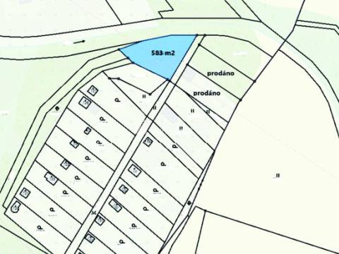 Prodej zahrady, Košťany, Kamenný Pahorek, 583 m2