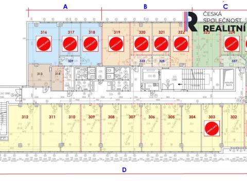 Pronájem kanceláře, Zlín, Kvítková, 29 m2