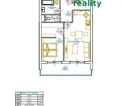 Prodej bytu 2+kk, Klatovy, 58 m2