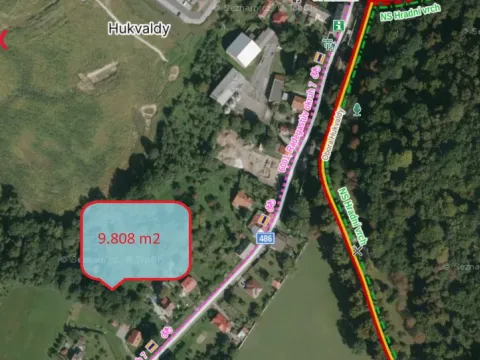 Prodej pozemku pro bydlení, Hukvaldy, 9808 m2
