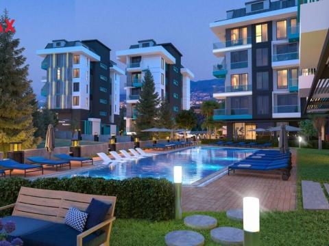 Prodej bytu 1+1, Turecko, Alanya, 44 m2