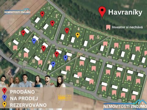 Prodej pozemku pro bydlení, Havraníky, 955 m2