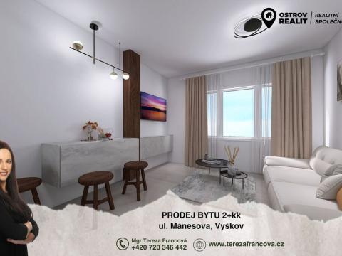 Prodej bytu 2+kk, Vyškov, Mánesova, 45 m2