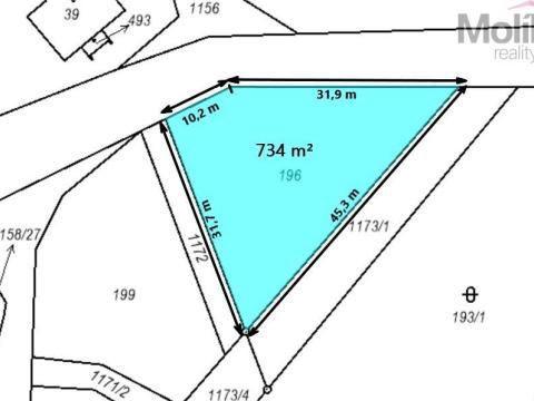 Prodej pozemku pro bydlení, Dubí - Cínovec, 734 m2