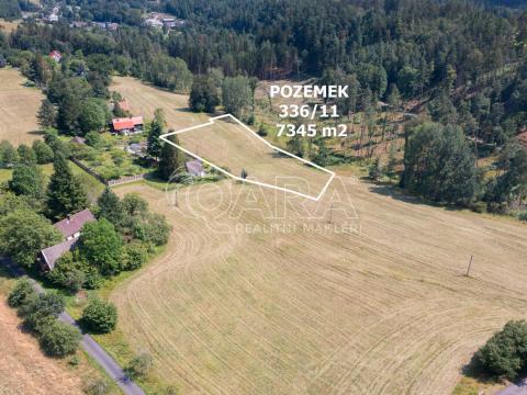 Prodej trvalého travního porostu, Huntířov - Stará Oleška, 7345 m2