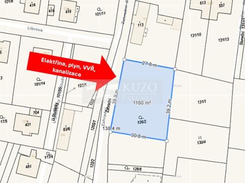 Prodej pozemku pro bydlení, Kunice, 1160 m2