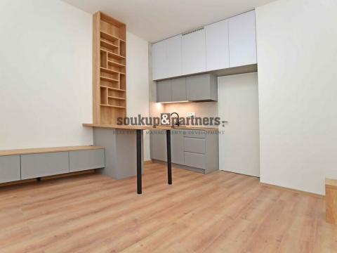 Pronájem bytu 1+kk, Praha - Podolí, Sinkulova, 27 m2