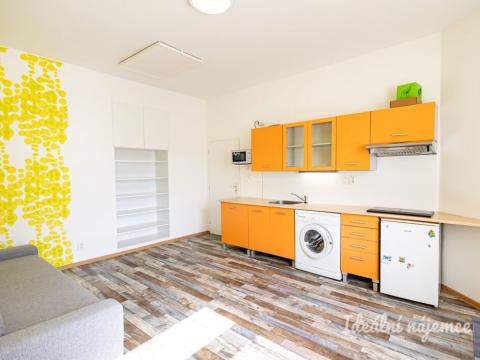 Pronájem bytu 1+kk, Praha - Vršovice, Orelská, 27 m2