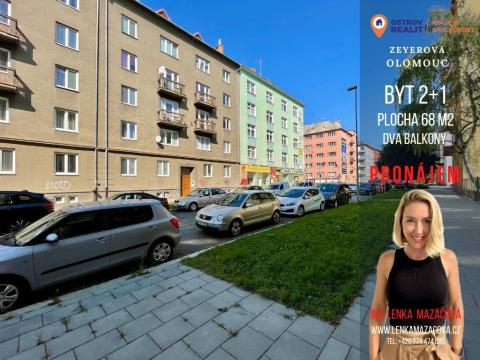 Pronájem bytu 2+1, Olomouc - Hodolany, Zeyerova, 68 m2