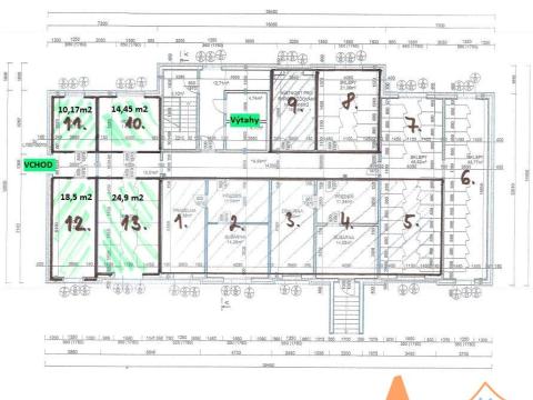 Pronájem kanceláře, Děčín - Děčín XXXII-Boletice nad Labem, V Sídlišti, 75 m2