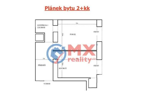 Pronájem bytu 2+kk, Praha - Libeň, Sokolovská, 53 m2