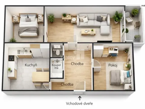 Prodej bytu 3+1, Česká Lípa, Brněnská, 70 m2