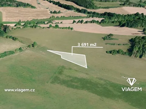 Prodej podílu pole, Volyně, 820 m2