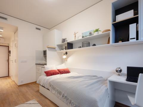 Pronájem bytu 1+kk, Praha - Holešovice, Na zátorách, 15 m2
