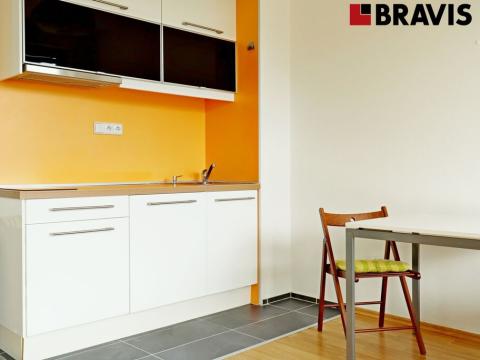 Pronájem bytu 1+kk, Brno - Lesná, Dusíkova, 38 m2