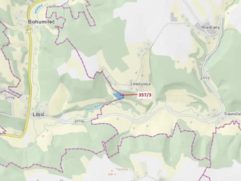 Dražba lesa, Český Dub, 7578 m2