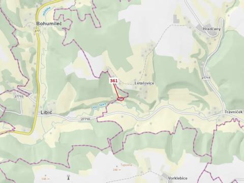Dražba lesa, Český Dub, 421 m2