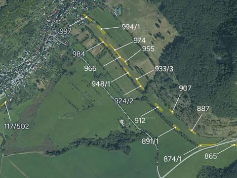 Prodej pole, Zliechov, Slovensko, 23380 m2