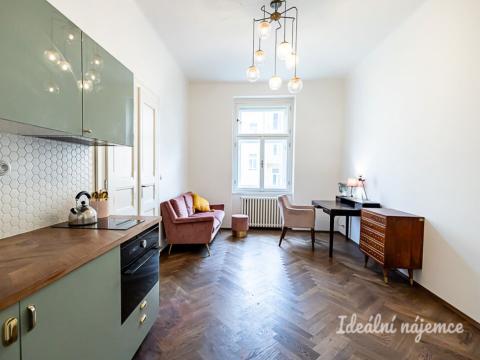 Pronájem bytu 2+kk, Praha - Nusle, Oldřichova, 43 m2