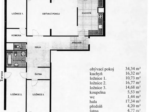 Pronájem bytu 5+1, Praha - Vysočany, Na břehu, 163 m2