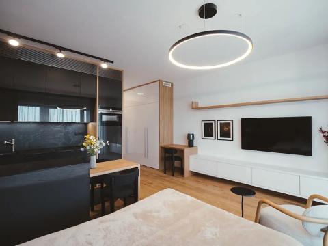 Pronájem bytu 1+kk, Praha - Bubeneč, Vítězné náměstí, 45 m2