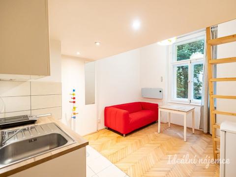 Pronájem bytu 1+kk, Praha - Vršovice, Na spojce, 18 m2