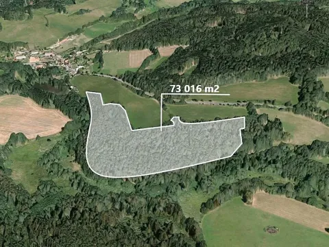 Prodej podílu lesa, Čmelíny, 5616 m2