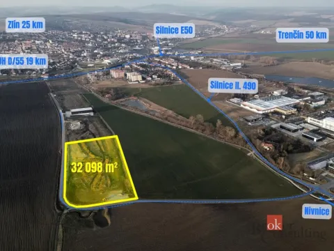 Prodej komerčního pozemku, Uherský Brod, Škrlovec, 10000 m2