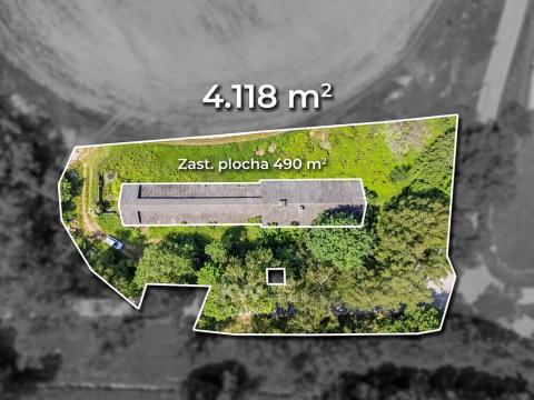 Prodej komerčního pozemku, Častrov, 4118 m2