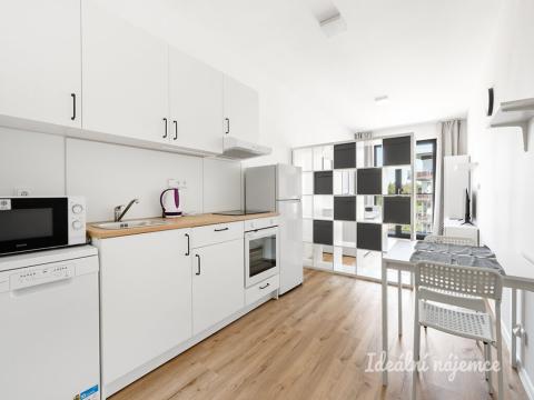 Pronájem bytu 1+kk, Praha - Kyje, Za černým mostem, 26 m2