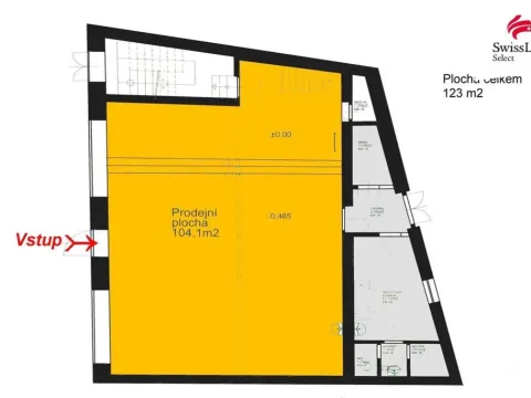 Pronájem obchodního prostoru, Kolín, Politických vězňů, 123 m2