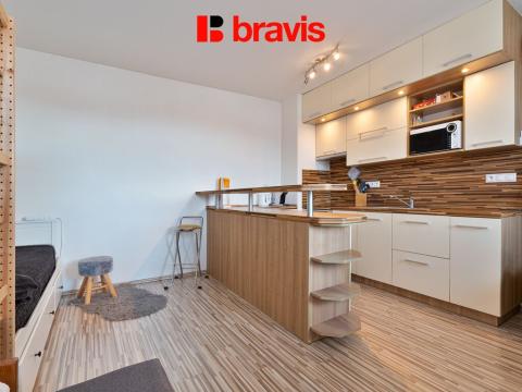 Pronájem bytu 1+kk, Brno - Trnitá, Křenová, 29 m2