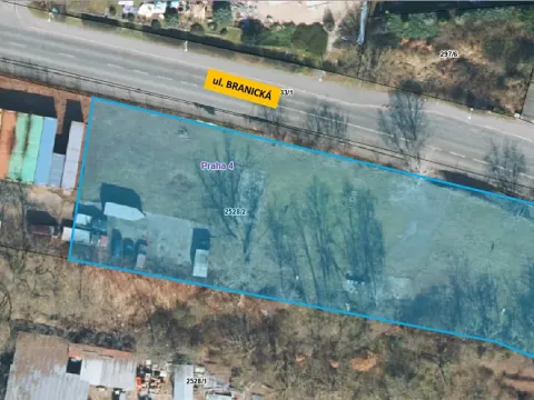 Pronájem komerčního pozemku, Praha, Branická, 2300 m2