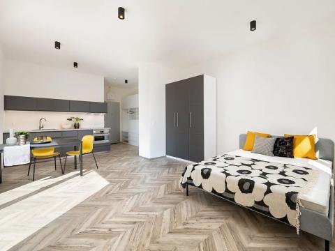 Pronájem bytu 1+kk, Brno, Vlhká, 36 m2