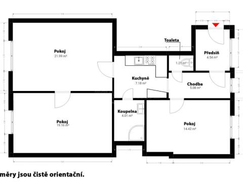 Prodej bytu 2+1, Praha, Na Rokytce, 79 m2