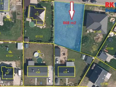 Prodej pozemku pro bydlení, Mnichovo Hradiště, Okružní, 868 m2