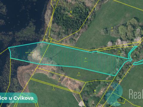 Prodej podílu 3/8 louky, Kunratice u Cvikova, 4157 m2