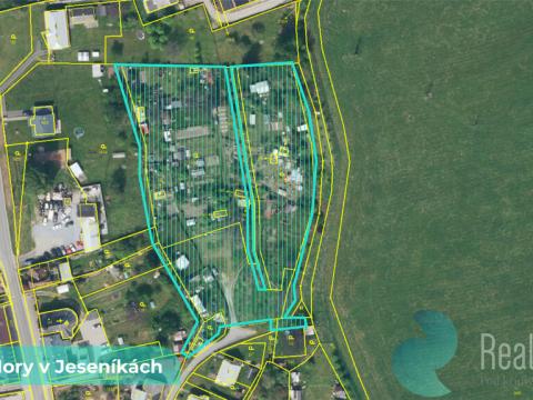 Prodej podílu 1/18 zahrady, Zlaté Hory, 592 m2