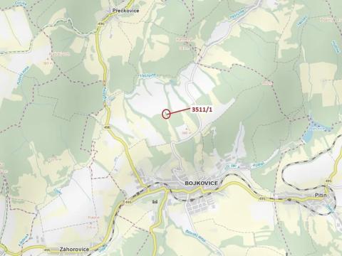 Dražba lesa, Bojkovice, 420 m2