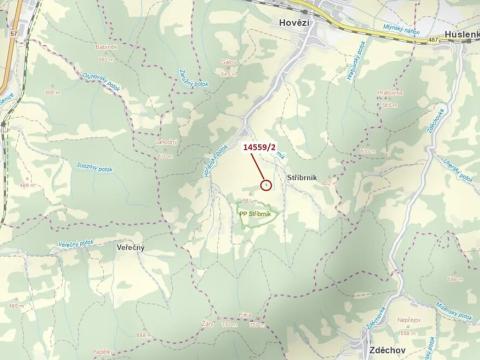 Dražba lesa, Hovězí, 605 m2