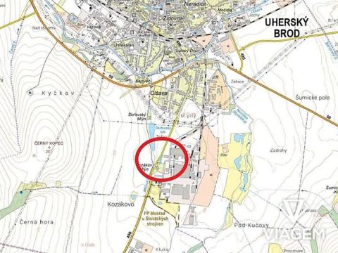 Prodej podílu komerčního pozemku, Uherský Brod, 926 m2