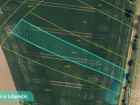 Prodej podílu 1/2 pole, Hoštice, 729 m2