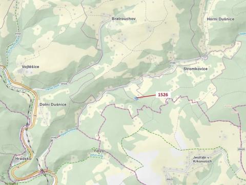 Dražba lesa, Jablonec nad Jizerou, 2579 m2