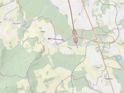 Dražba lesa, Netřebice, 3608 m2