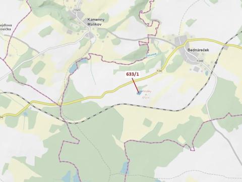 Dražba lesa, Bednáreček, 2802 m2