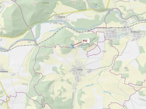 Dražba lesa, Rabí, 7006 m2